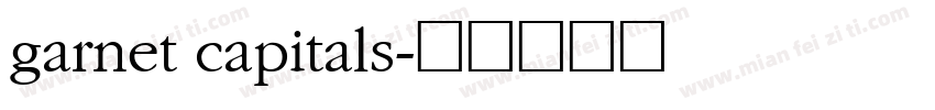 garnet capitals字体转换